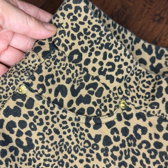 Michael Michael Kors Animal Print High Rise Stretchy Pants Medium EUC - Picture 4 of 16